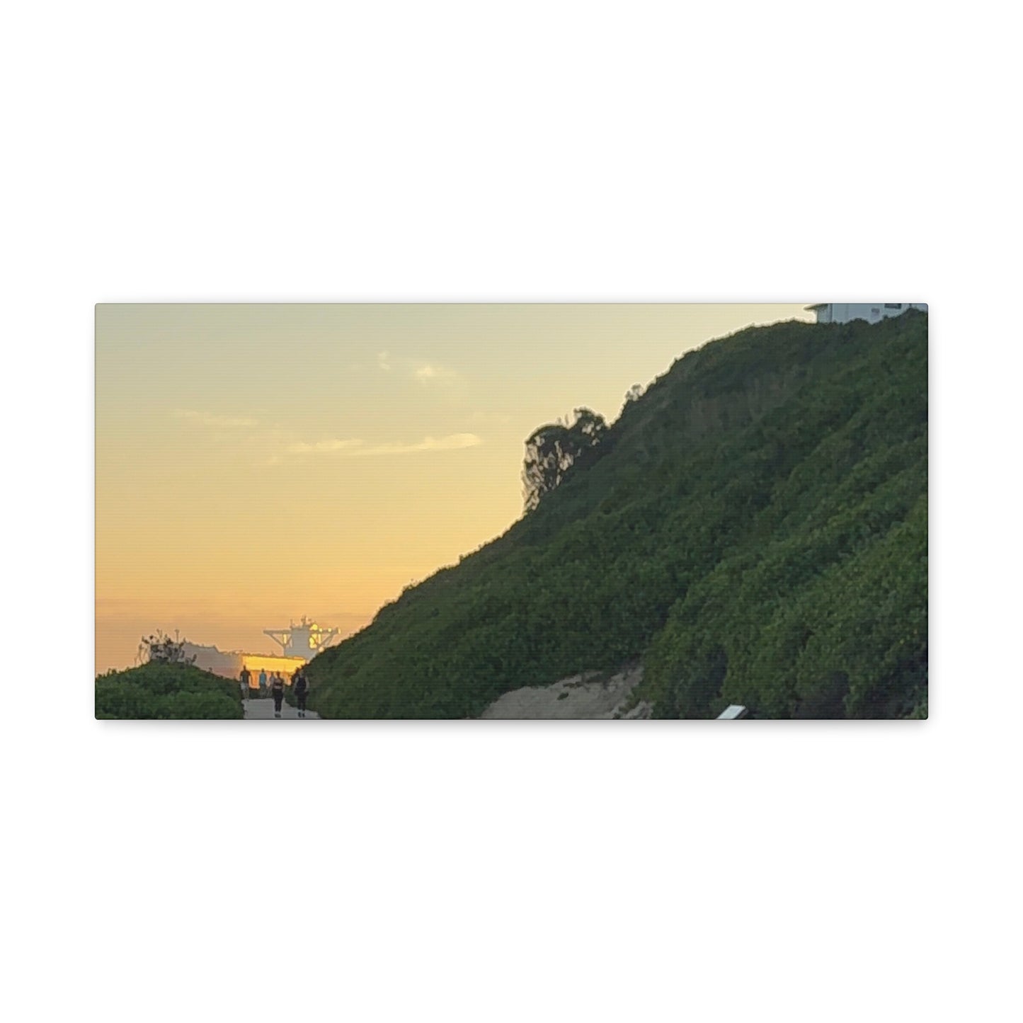 Beach Sunset Path Matte Stretched Canvas (1.25")