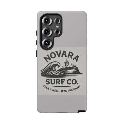 Novara Surf Co. Tough Case – Coastal Wave Logo (Impact Protection)