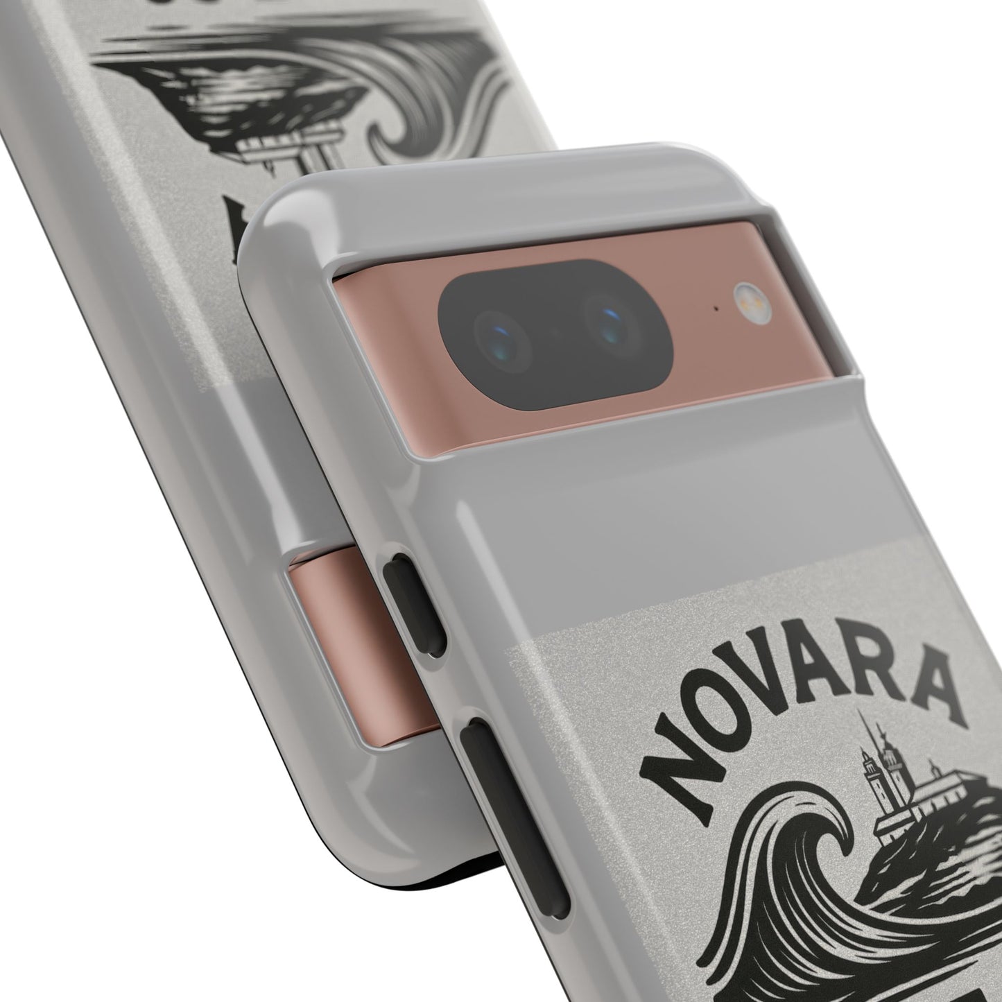 Novara Surf Co. Tough Case – Coastal Wave Logo (Impact Protection)