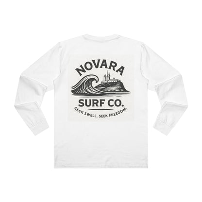 Novara Surf Co. “Shoreline Long Sleeve” – Vintage Wave Chest Logo
