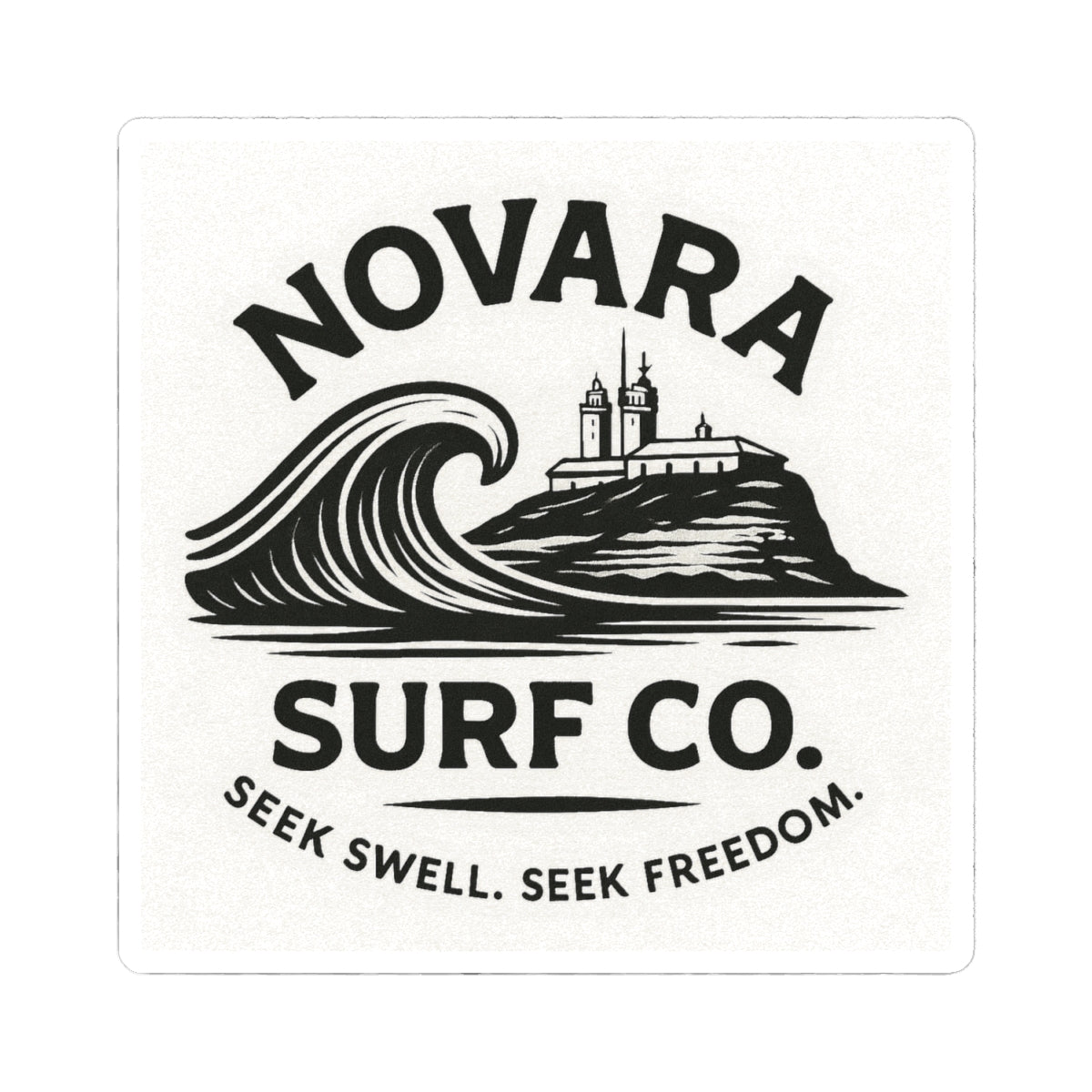 Novara Signature Sticker – Seek Swell. Seek Freedom