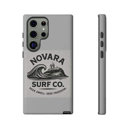 Novara Surf Co. Tough Case – Coastal Wave Logo (Impact Protection)