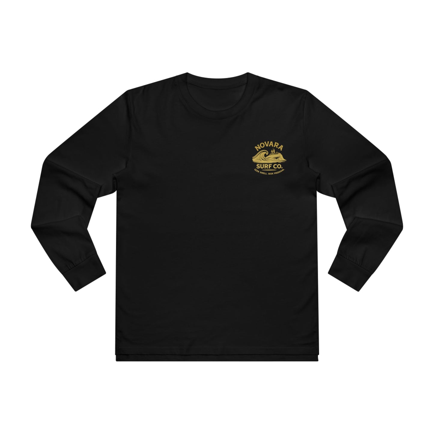 Novara Surf Co. “Shoreline Long Sleeve” – Vintage Wave Chest Logo