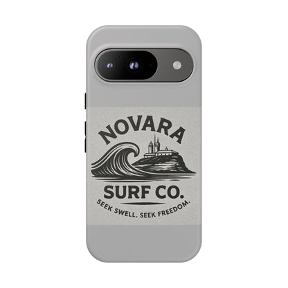 Novara Surf Co. Tough Case – Coastal Wave Logo (Impact Protection)