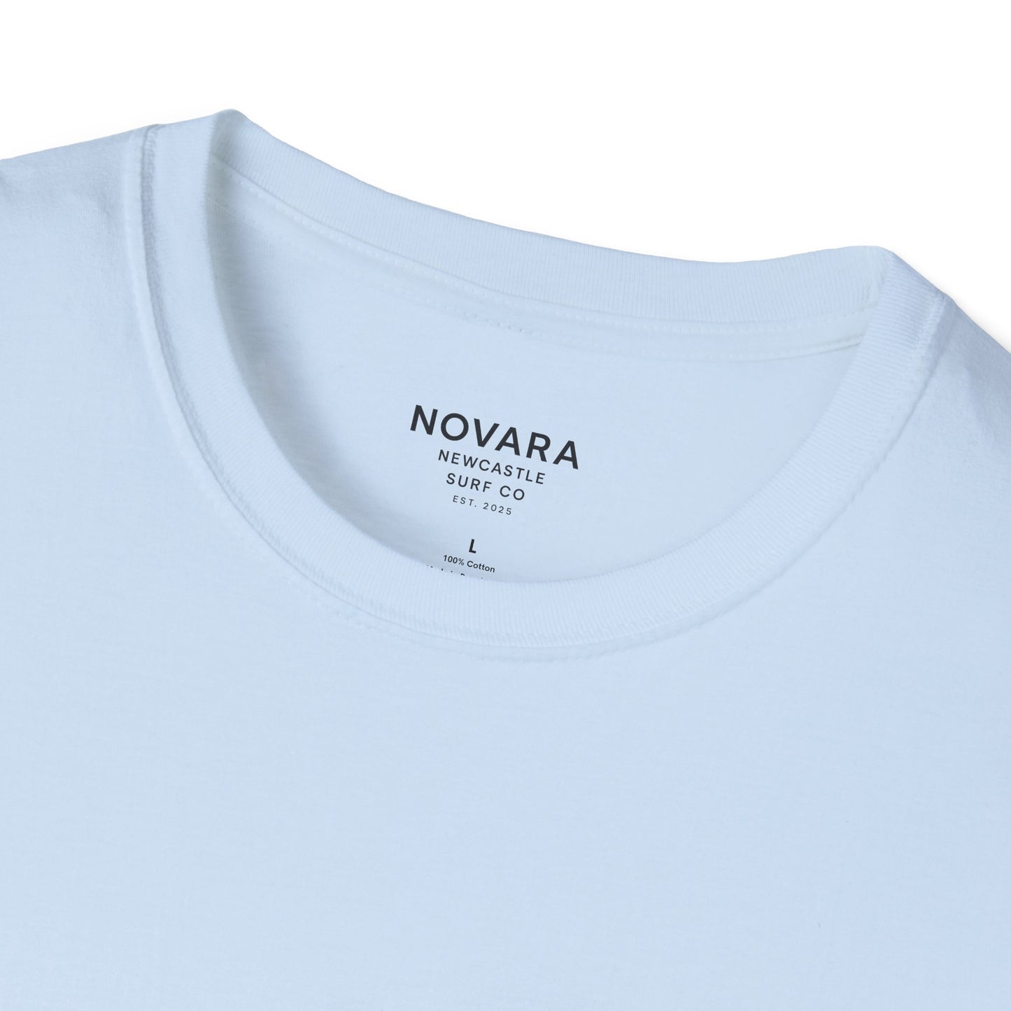 Novara Surf Co. T-Shirt — 'Seek Swell, Seek Freedom' Graphic Tee