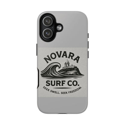 Novara Surf Co. Tough Case – Coastal Wave Logo (Impact Protection)