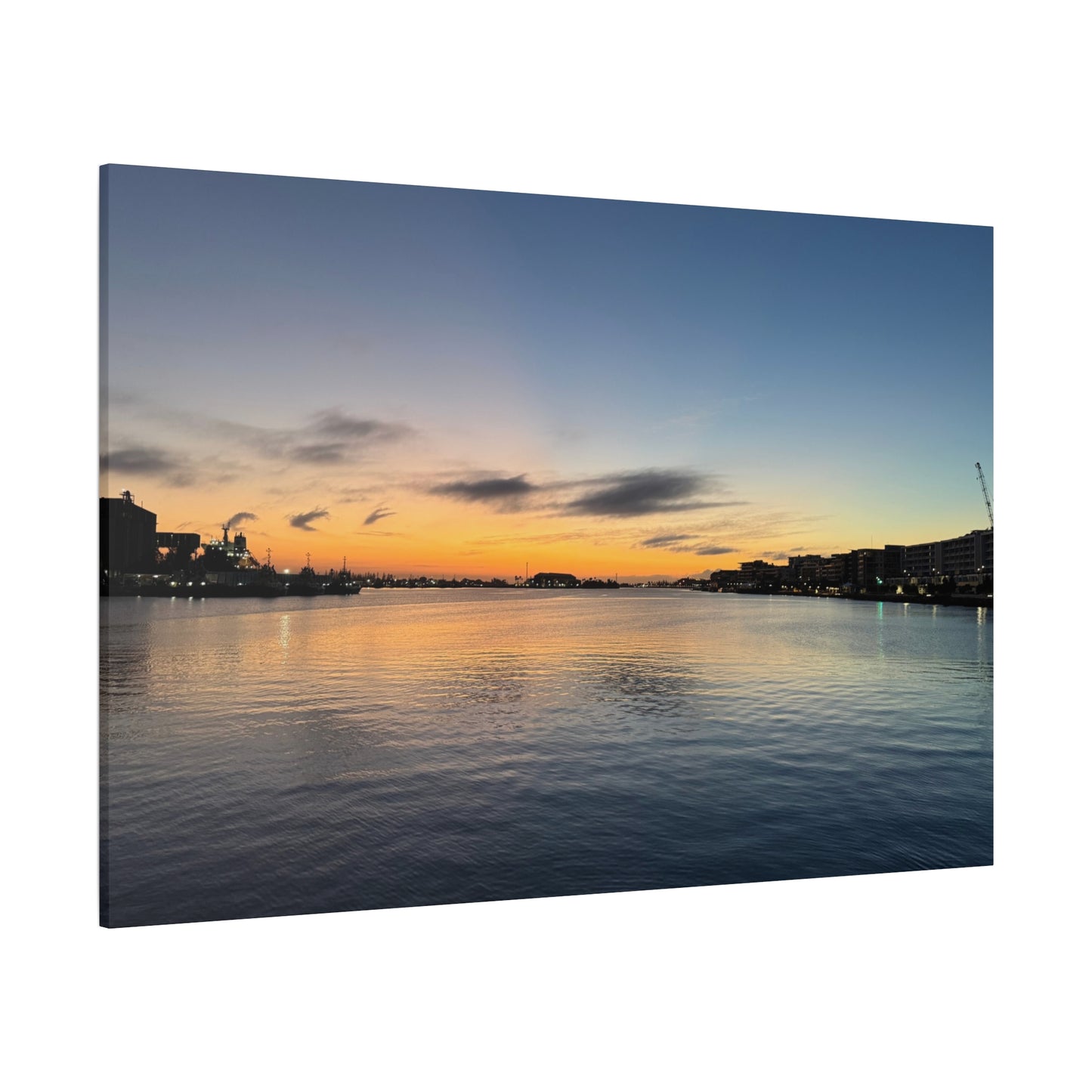 Sunset Harbor Matte Canvas Wall Art – Stretched 1.25"