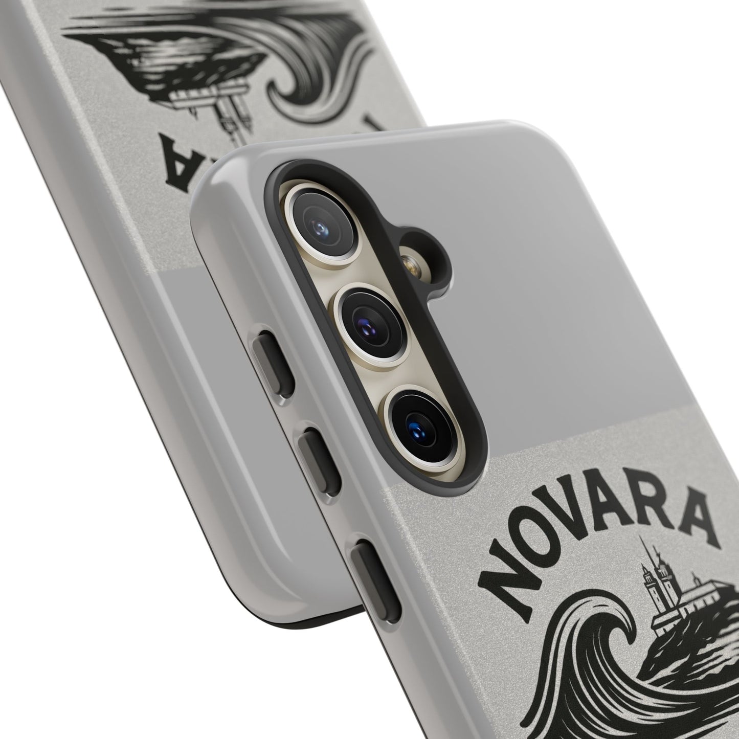 Novara Surf Co. Tough Case – Coastal Wave Logo (Impact Protection)
