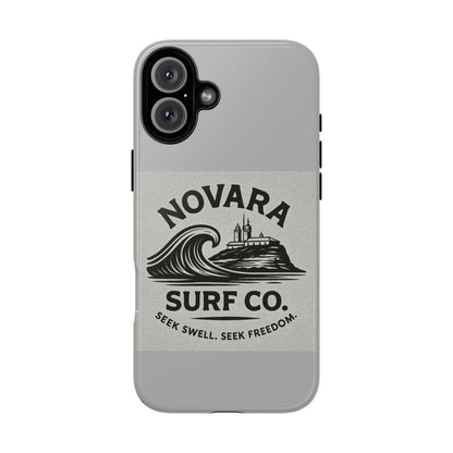 Novara Surf Co. Tough Case – Coastal Wave Logo (Impact Protection)