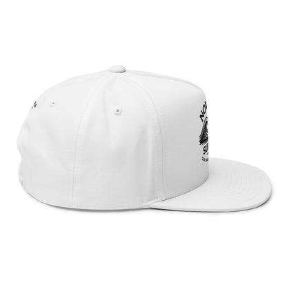 Novara Surf Co. Embroidered Flat Bill Cap — Coastal Surf Snapback Hat