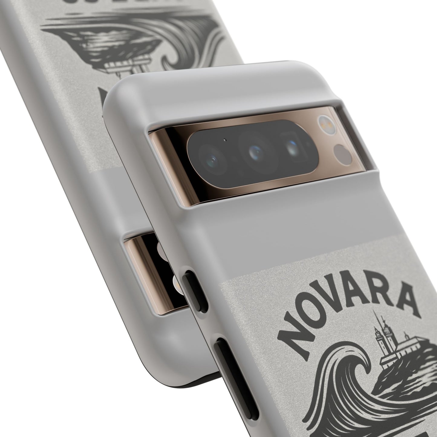 Novara Surf Co. Tough Case – Coastal Wave Logo (Impact Protection)