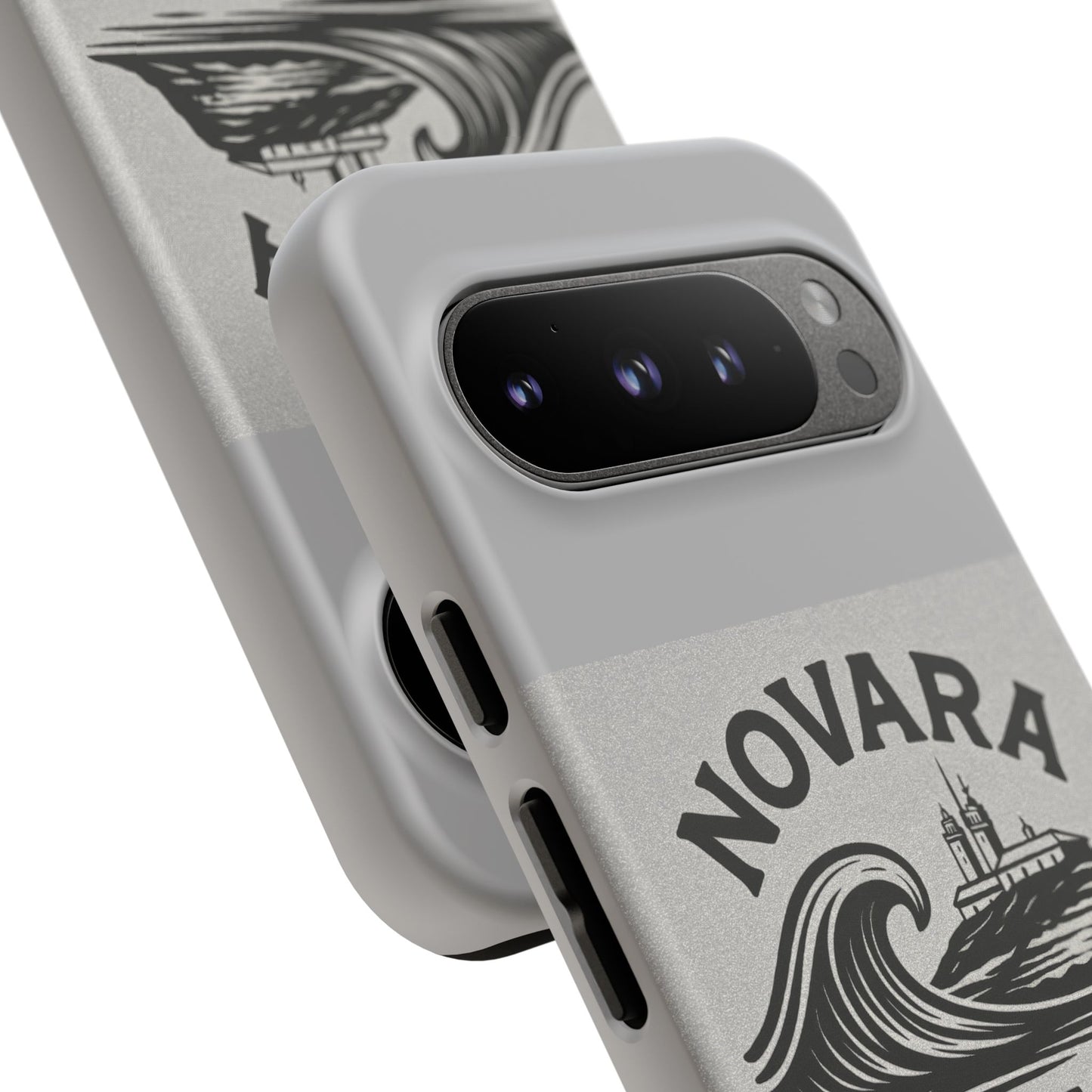 Novara Surf Co. Tough Case – Coastal Wave Logo (Impact Protection)