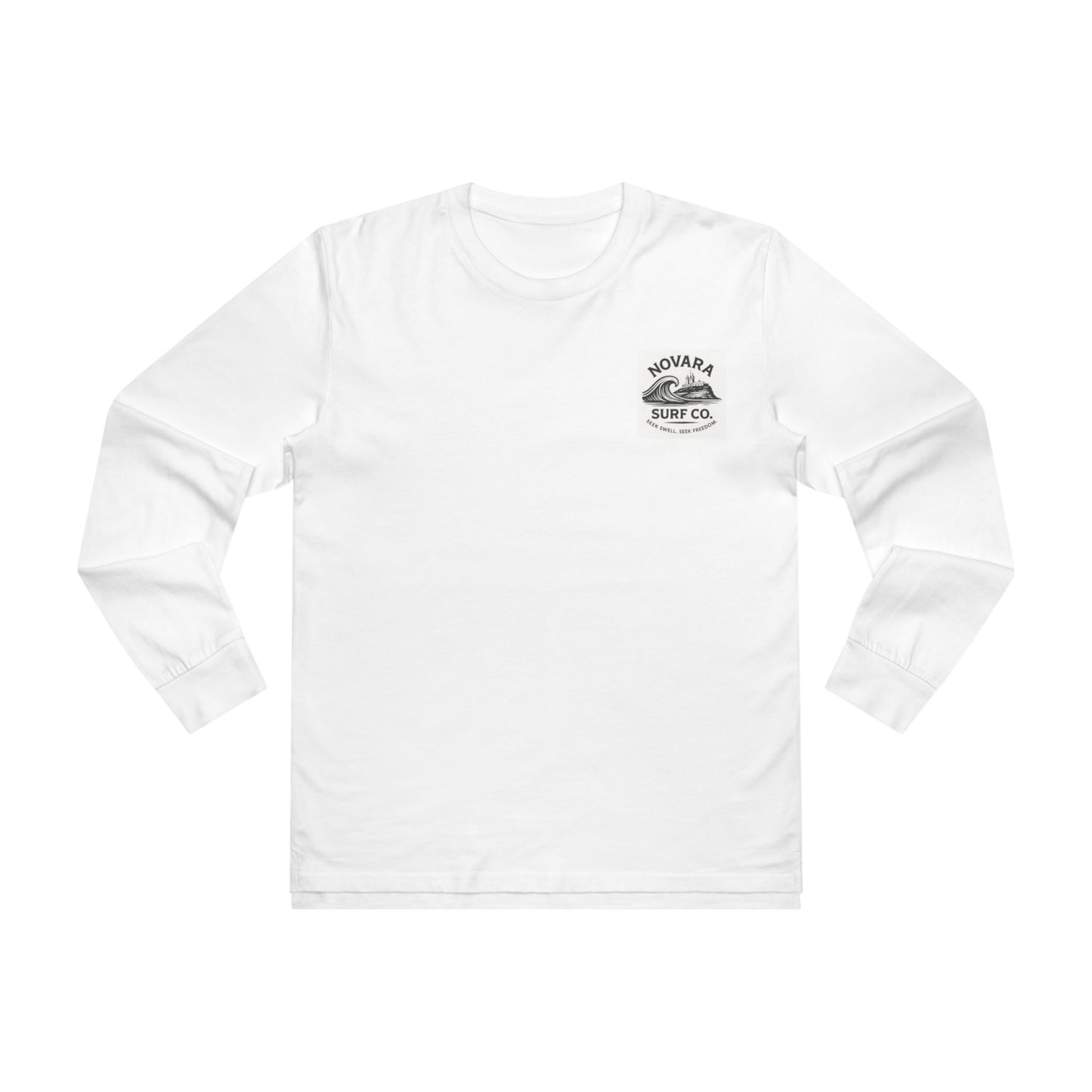 Novara Surf Co. “Shoreline Long Sleeve” – Vintage Wave Chest Logo