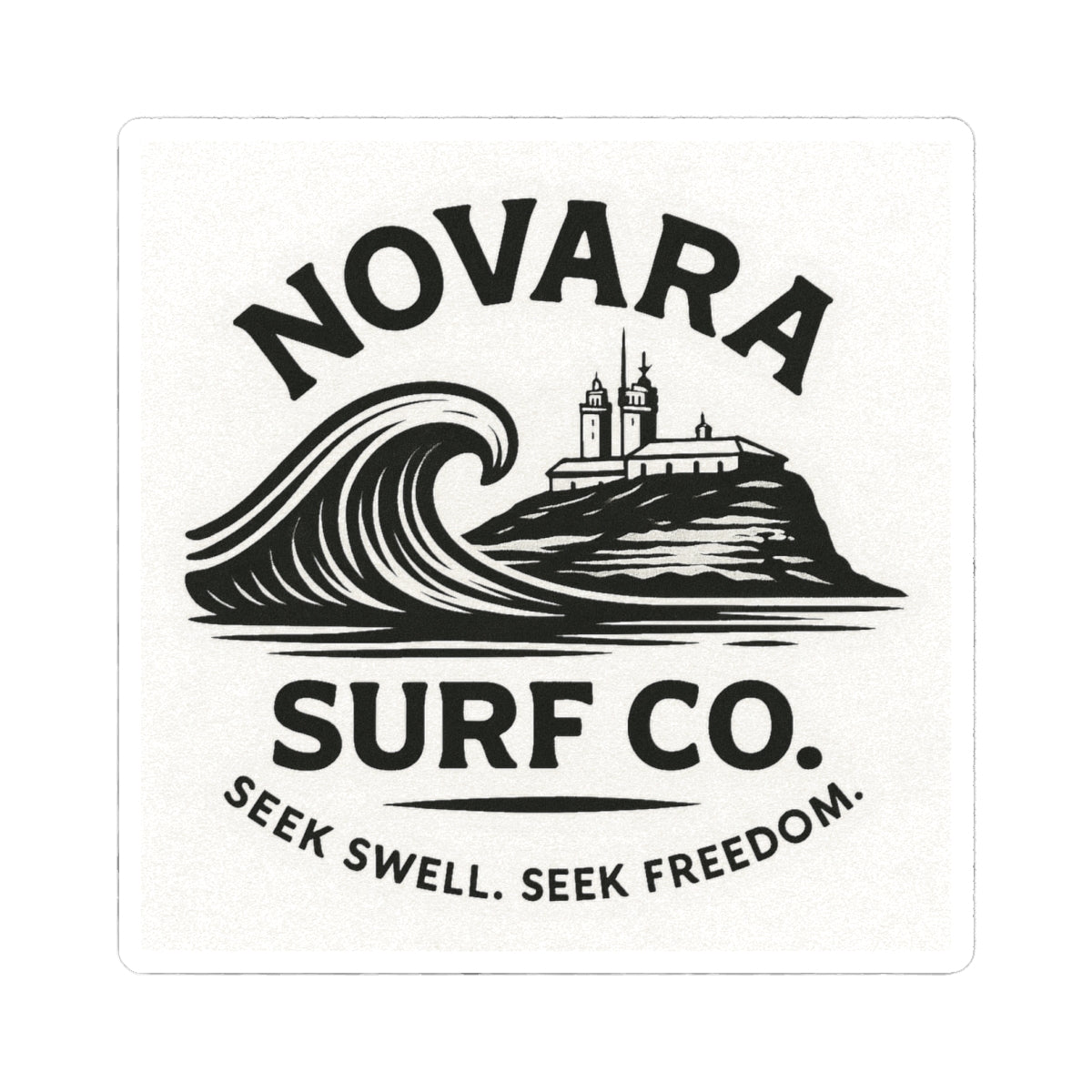 Novara Signature Sticker – Seek Swell. Seek Freedom