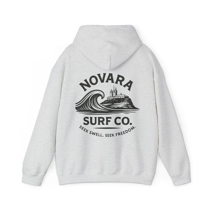 Novara Surf Co. “Coastal Heritage” Graphic Hoodie – Seek Swell, Seek Freedom