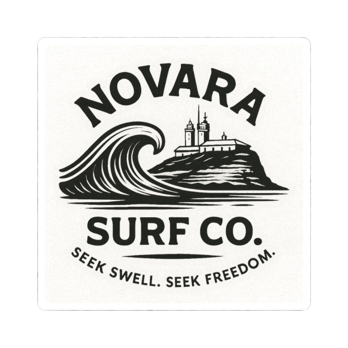 Novara Signature Sticker – Seek Swell. Seek Freedom