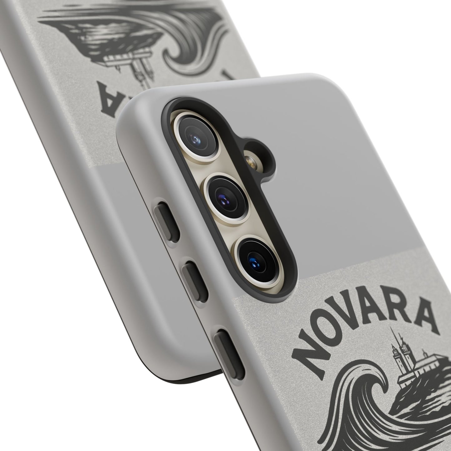 Novara Surf Co. Tough Case – Coastal Wave Logo (Impact Protection)