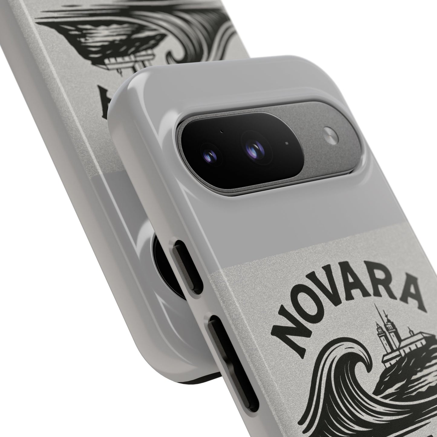 Novara Surf Co. Tough Case – Coastal Wave Logo (Impact Protection)