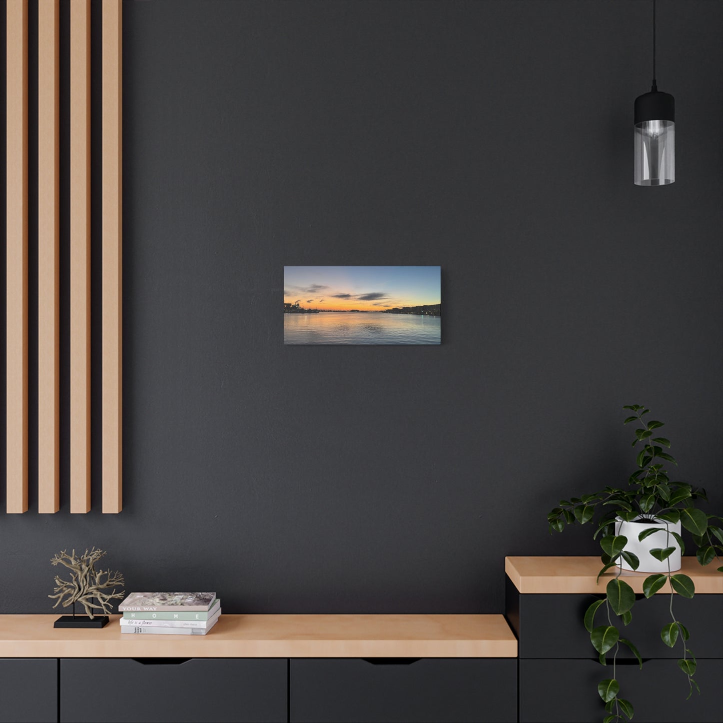 Sunset Harbor Matte Canvas Wall Art – Stretched 1.25"