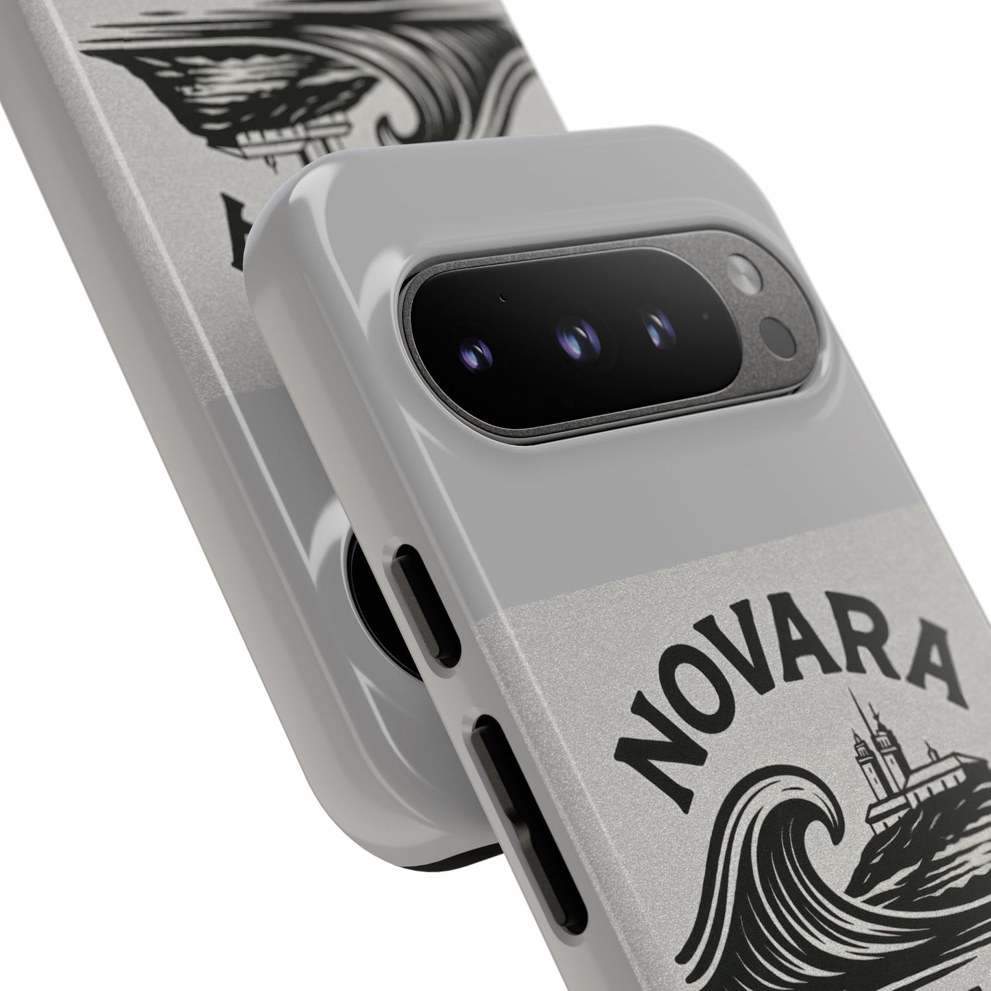 Novara Surf Co. Tough Case – Coastal Wave Logo (Impact Protection)