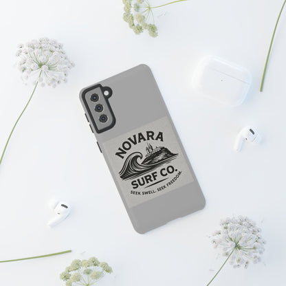 Novara Surf Co. Tough Case – Coastal Wave Logo (Impact Protection)