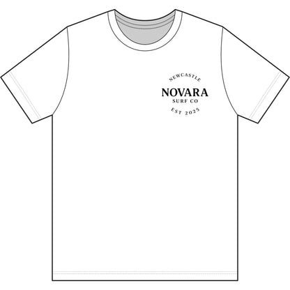 Novara Surf Co. Men's Moisture-Wicking Tee — Coastal Wave Logo