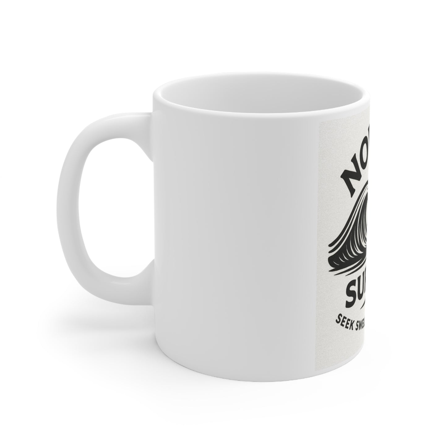 Novara Surf Co. “Classic Coastline” Ceramic Mug – Seek Swell, Seek Freedom