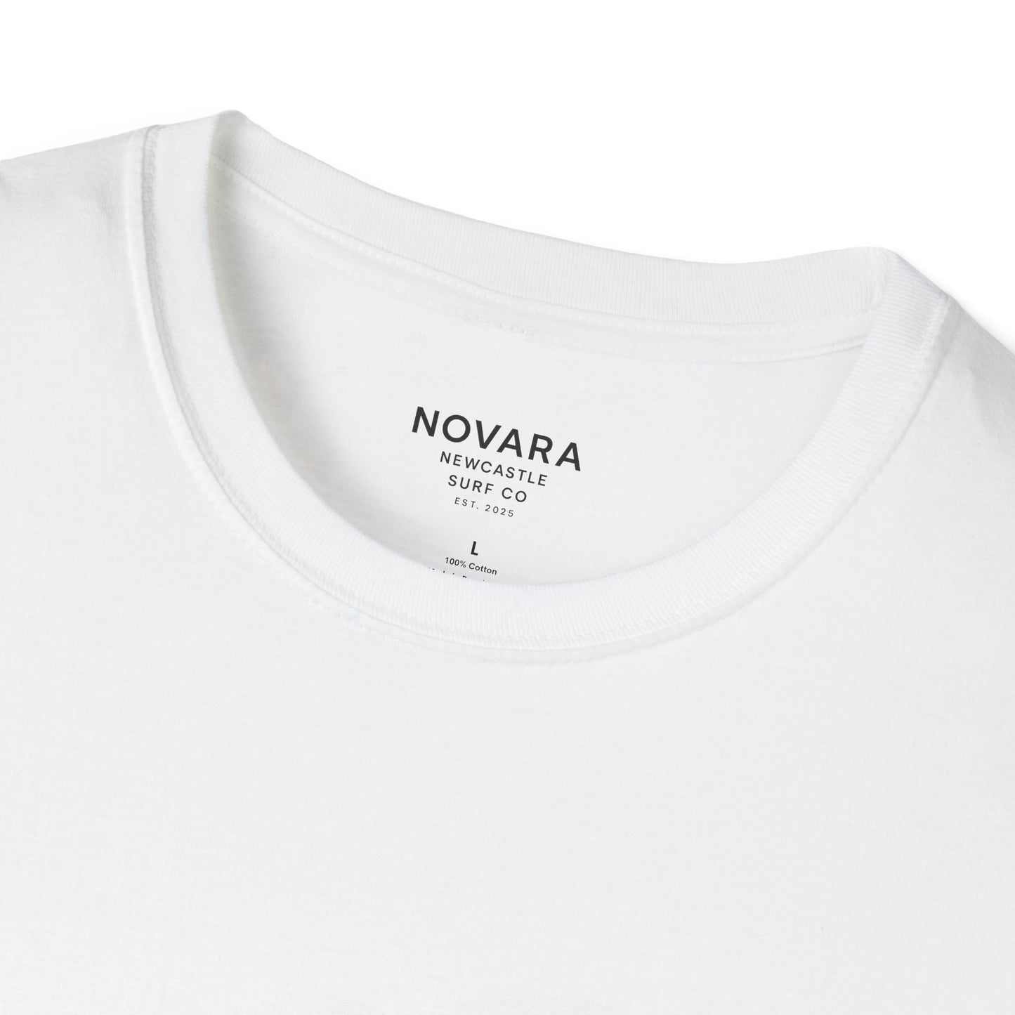 Novara Surf Co. T-Shirt — 'Seek Swell, Seek Freedom' Graphic Tee