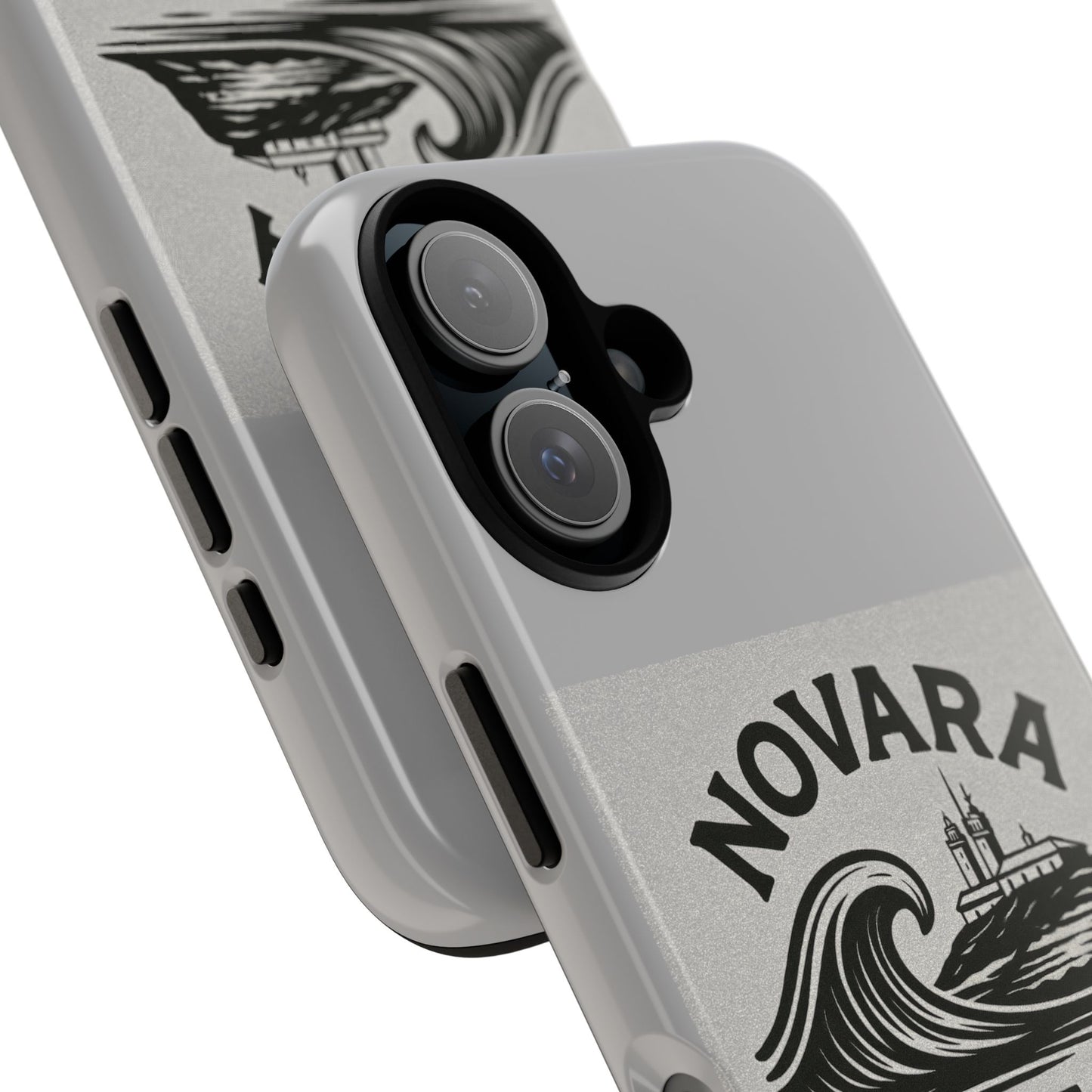 Novara Surf Co. Tough Case – Coastal Wave Logo (Impact Protection)