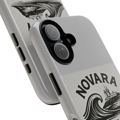 Novara Surf Co. Tough Case – Coastal Wave Logo (Impact Protection)
