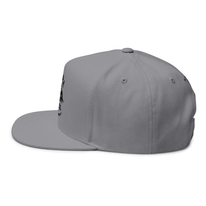 Novara Surf Co. Embroidered Flat Bill Cap — Coastal Surf Snapback Hat