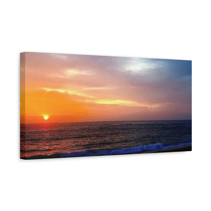 “Breakwall Dawn” – Newcastle Sunrise Matte Canvas