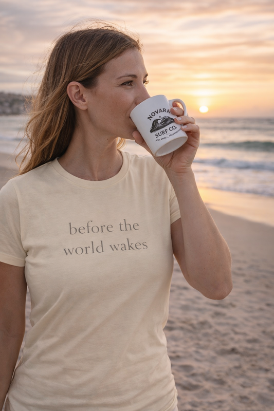 Before the World Wakes – Women’s Coastal Tee