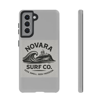 Novara Surf Co. Tough Case – Coastal Wave Logo (Impact Protection)
