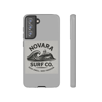 Novara Surf Co. Tough Case – Coastal Wave Logo (Impact Protection)