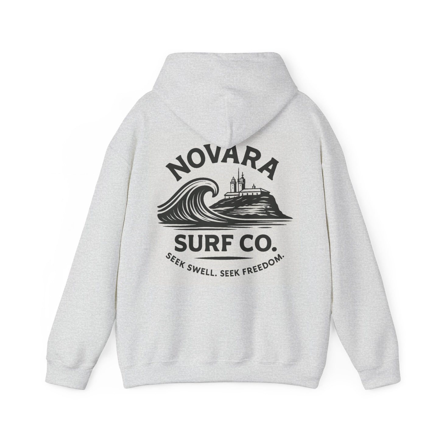 Novara Surf Co. Premium Hoodie – Seek Swell, Seek Freedom
