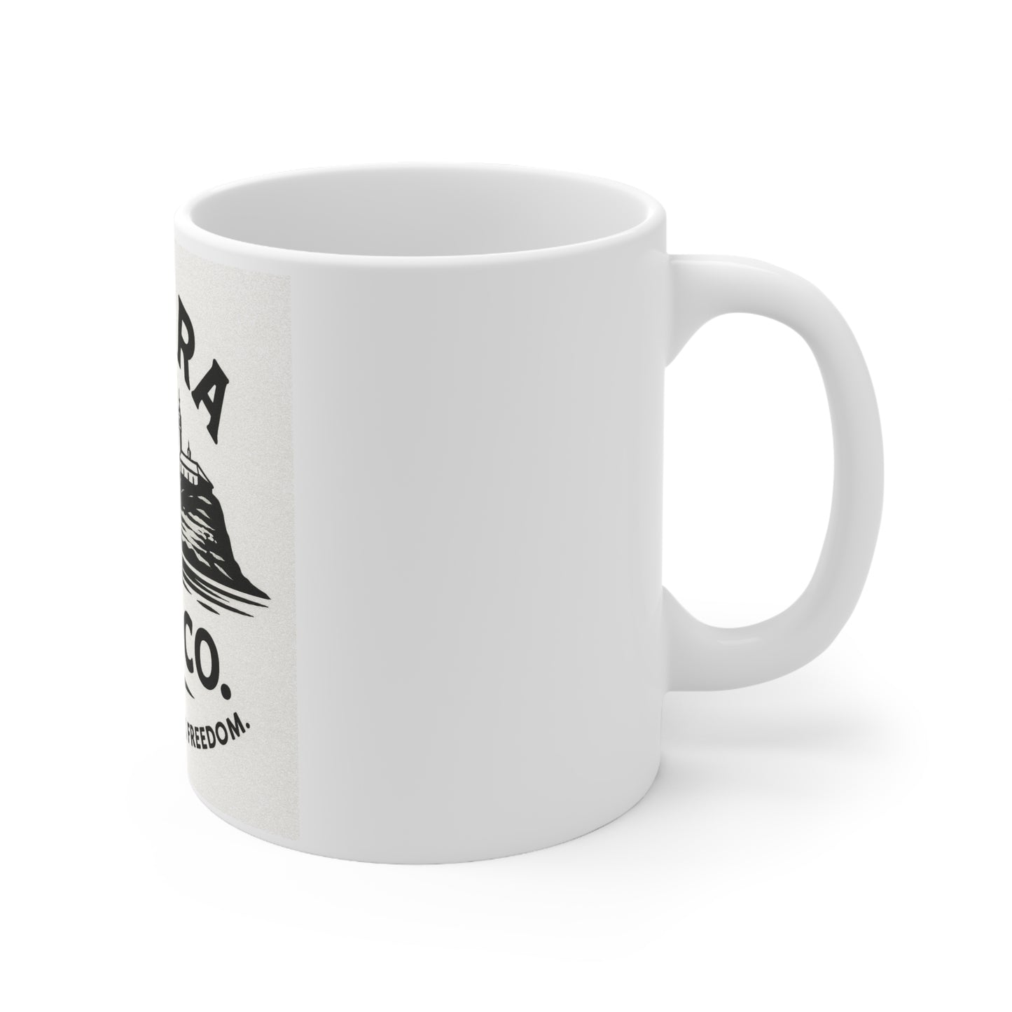Novara Surf Co. “Classic Coastline” Ceramic Mug – Seek Swell, Seek Freedom