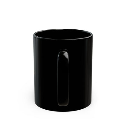 Novara “Deep Tide” Black Mug – Vintage Wave Coffee Cup