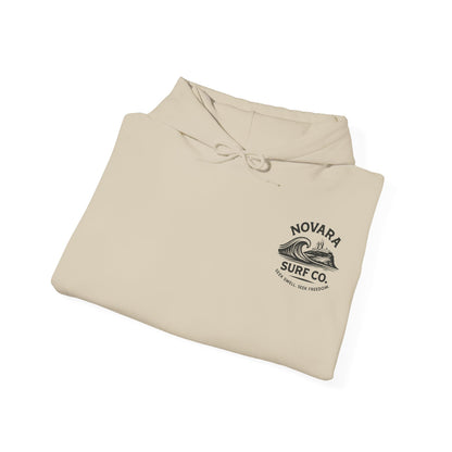 Novara Surf Co. “Coastal Heritage” Graphic Hoodie – Seek Swell, Seek Freedom