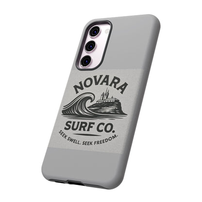 Novara Surf Co. Tough Case – Coastal Wave Logo (Impact Protection)