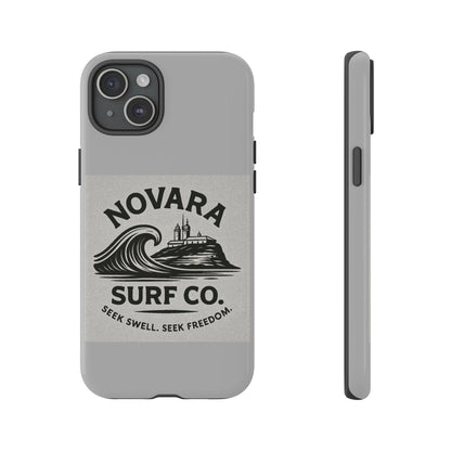 Novara Surf Co. Tough Case – Coastal Wave Logo (Impact Protection)