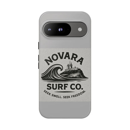 Novara Surf Co. Tough Case – Coastal Wave Logo (Impact Protection)