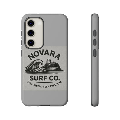 Novara Surf Co. Tough Case – Coastal Wave Logo (Impact Protection)