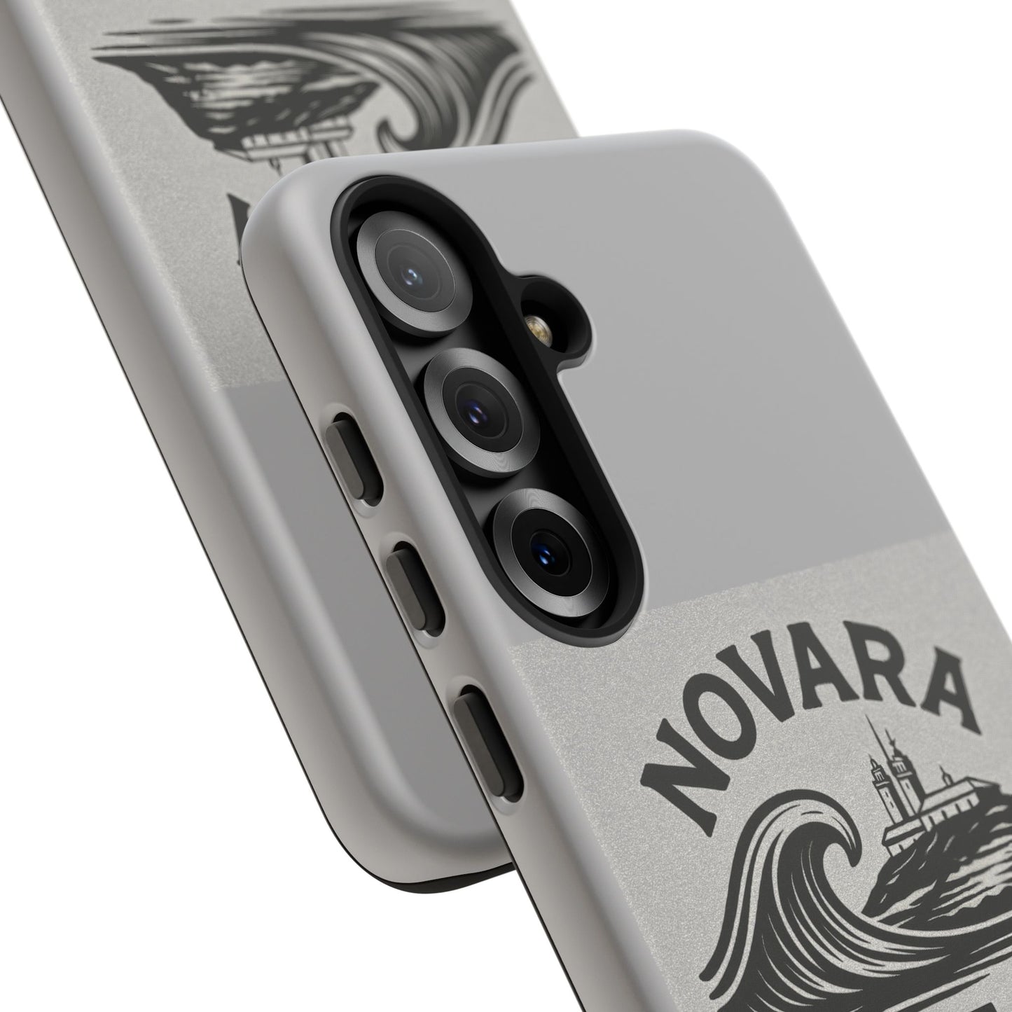 Novara Surf Co. Tough Case – Coastal Wave Logo (Impact Protection)