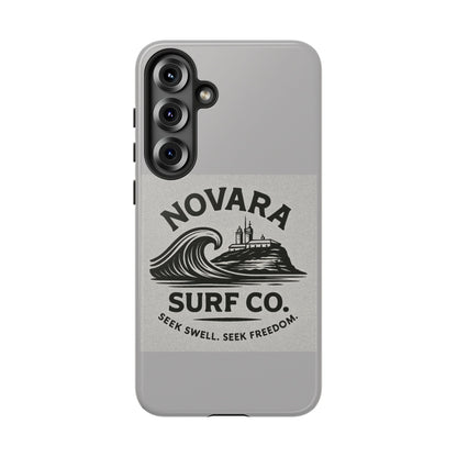 Novara Surf Co. Tough Case – Coastal Wave Logo (Impact Protection)
