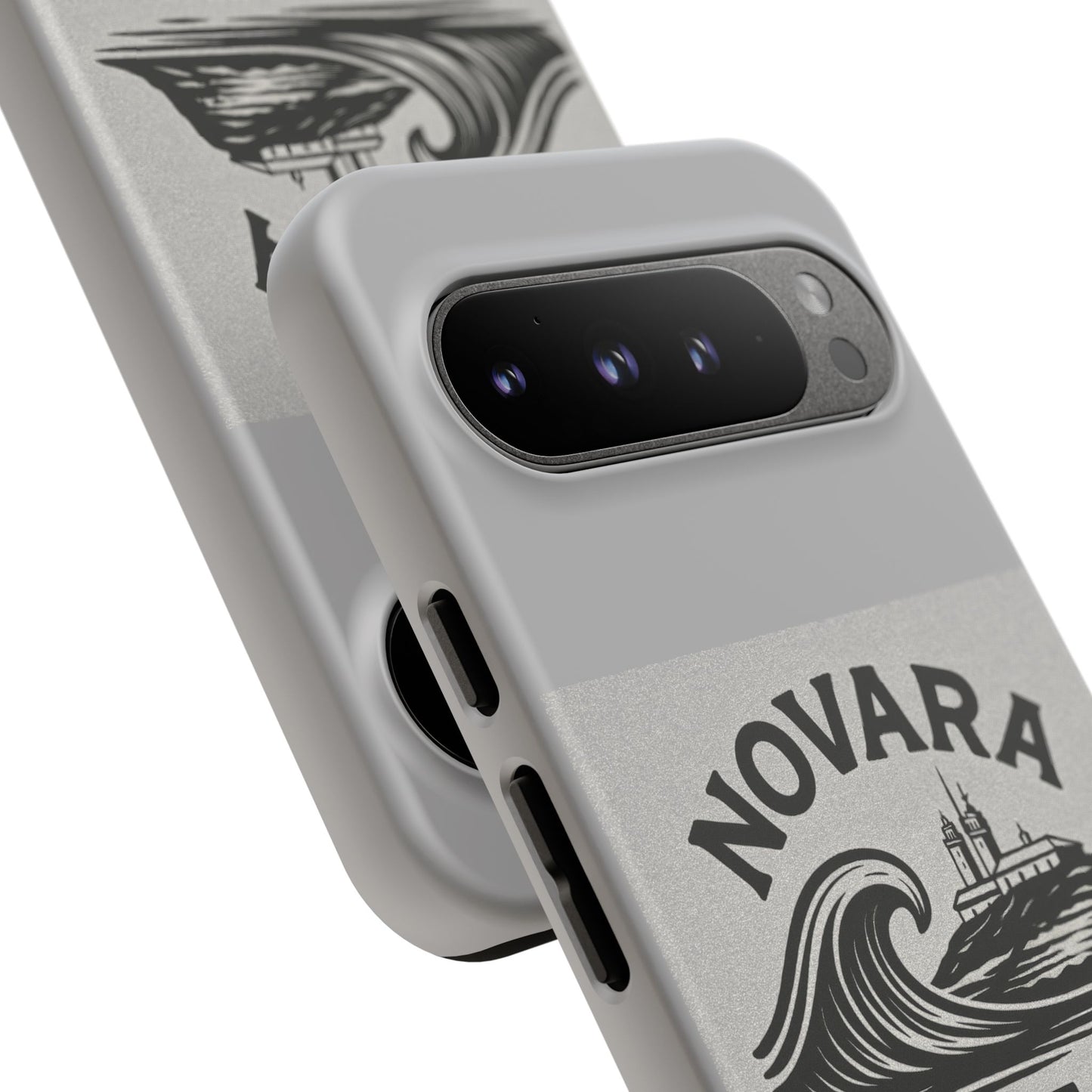 Novara Surf Co. Tough Case – Coastal Wave Logo (Impact Protection)