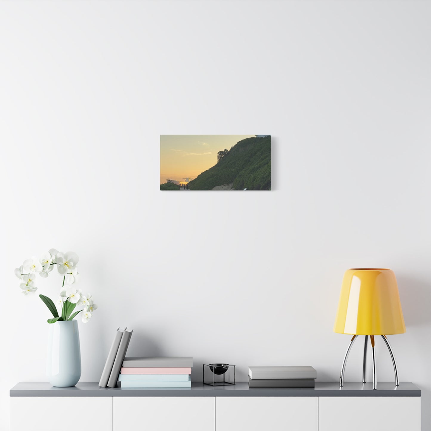 Beach Sunset Path Matte Stretched Canvas (1.25")
