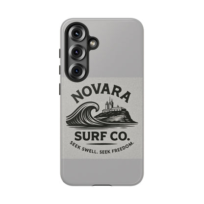 Novara Surf Co. Tough Case – Coastal Wave Logo (Impact Protection)