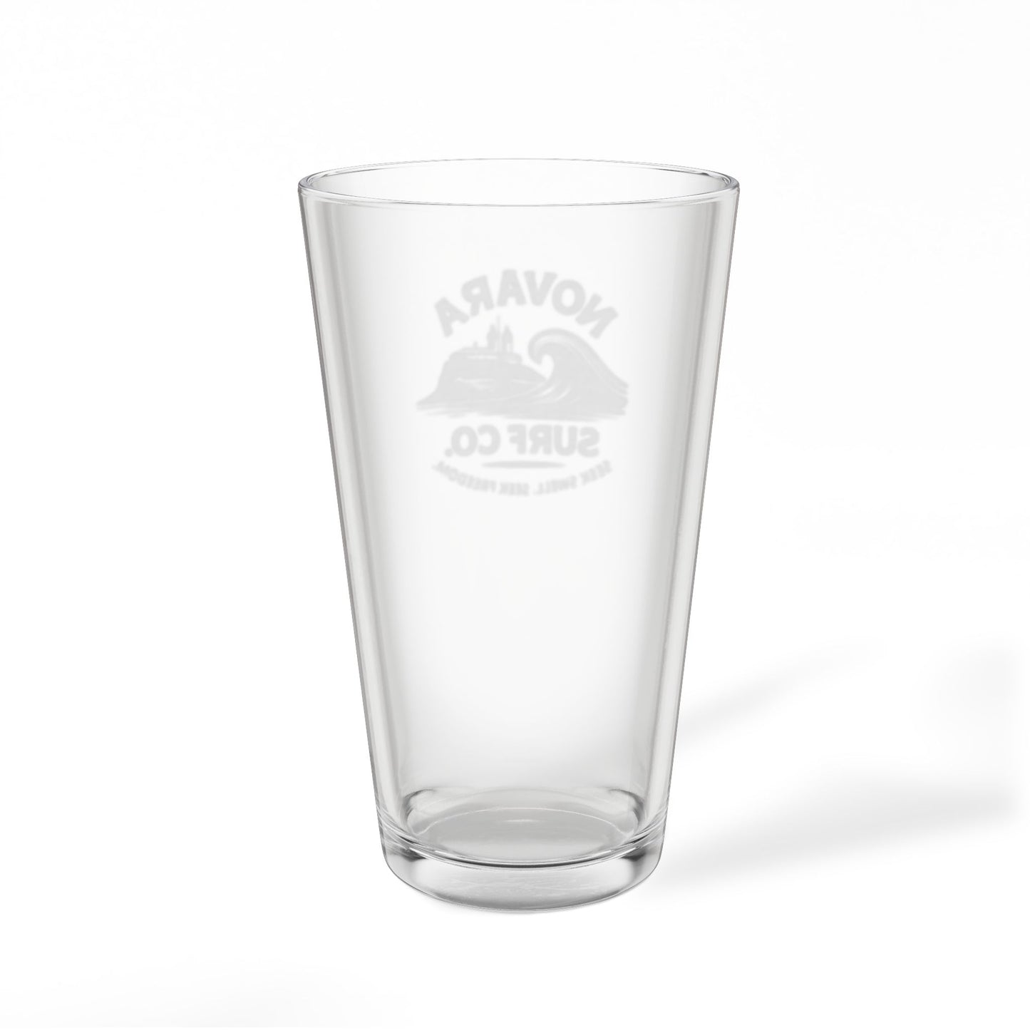 Engraved Pint Glass — Novara Surf Co. Logo