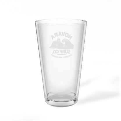 Engraved Pint Glass — Novara Surf Co. Logo